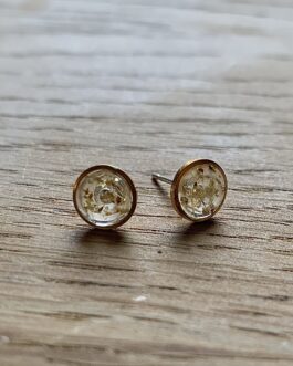 Gold & Silver Queen Anne’s Lace Post Earrings