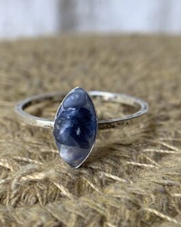 Blue Sodalite Ring (Silver)